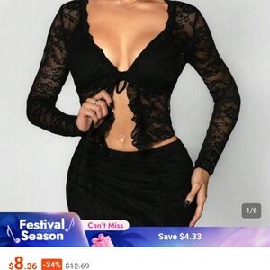 Black Lace Top